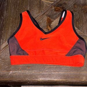 Nike Women's Vibrant Orange Sports Bra